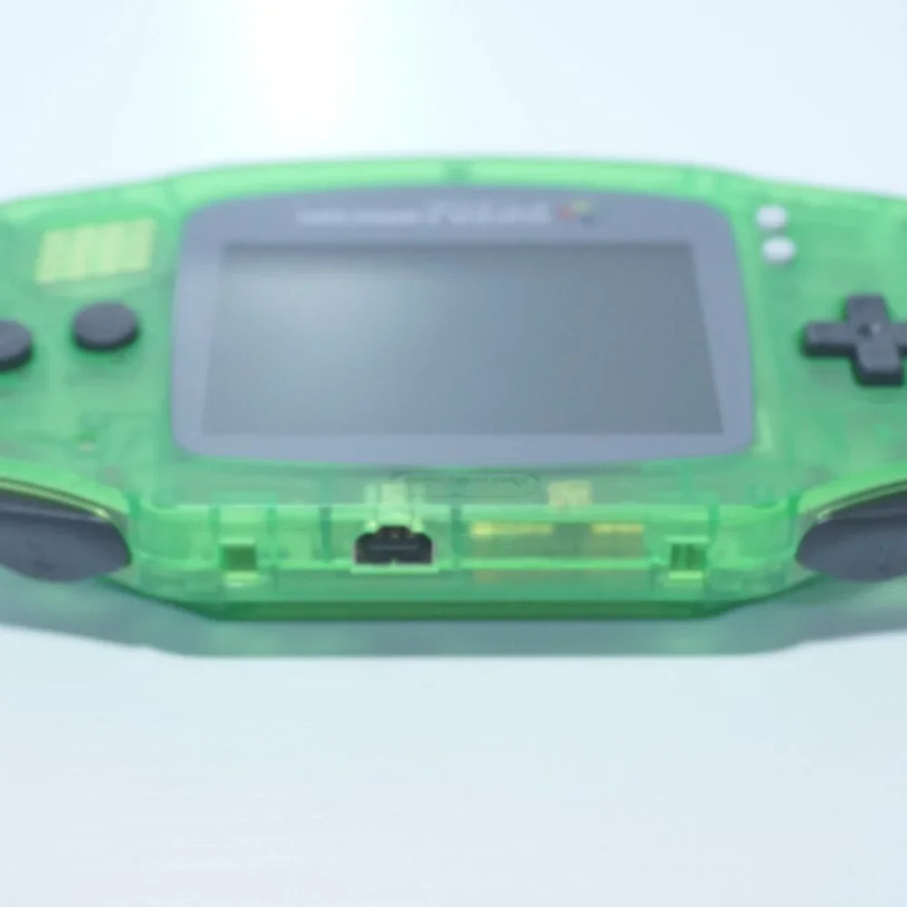 Transparet Green Nintendo Game Boy Advance GBA AGB-001 with IPS Backlit Screen